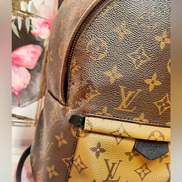 Louis Vuitton RETAIL $1,850 Brown Tan Monogram Backpack-Include the LV Box-dusty - Picture 9 of 15